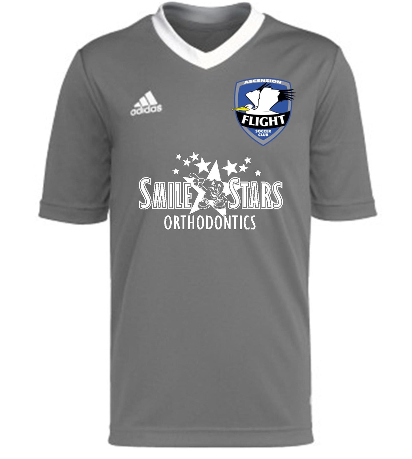 Adidas AFSC Entrada 22 Jersey - Grey Ascension Flight Soccer Club - Third Coast Soccer
