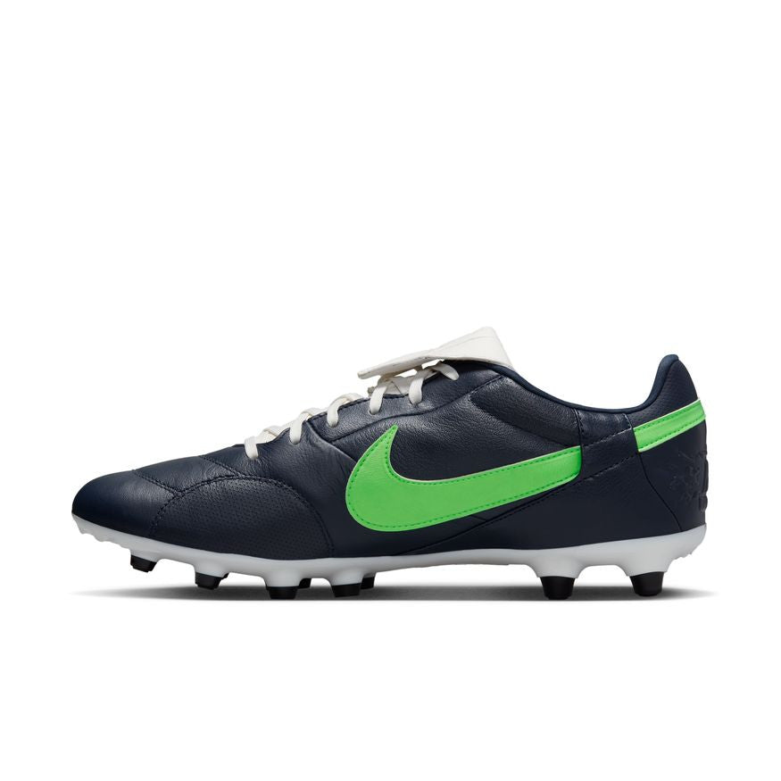 Nike Premier 3 FG - Obsidian/Rage Green/Sail Men's Footwear Closeout - Third Coast Soccer
