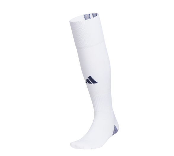 adidas Team Speed 5 Sock - White/Navy Socks - Third Coast Soccer