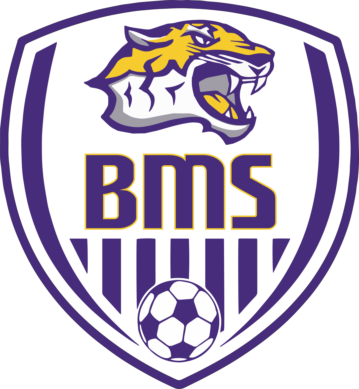 Benton Middle Soccer Car Decal Benton Middle School - Third Coast Soccer