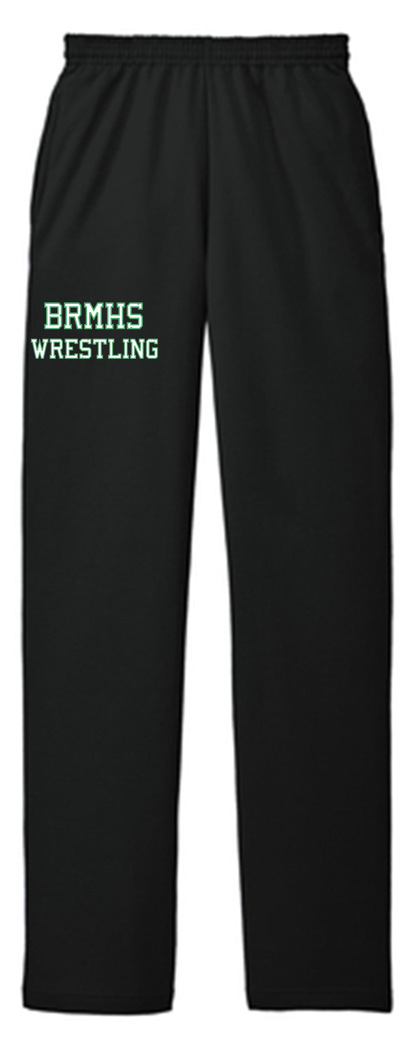BRMHS WRESTLING SWEATPANTS Blk Youth Medium - Third Coast Soccer