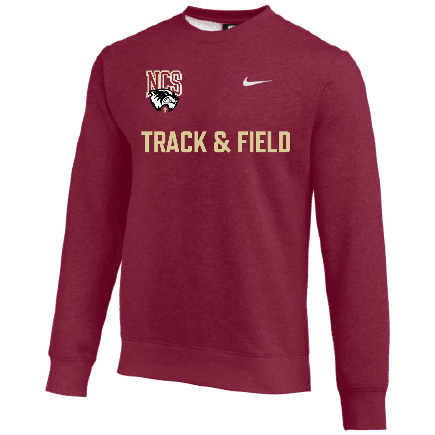 Nike Northlake Track & Field Men's Training Team Club Crew - Cardinal Northlake Track and Field - Third Coast Soccer