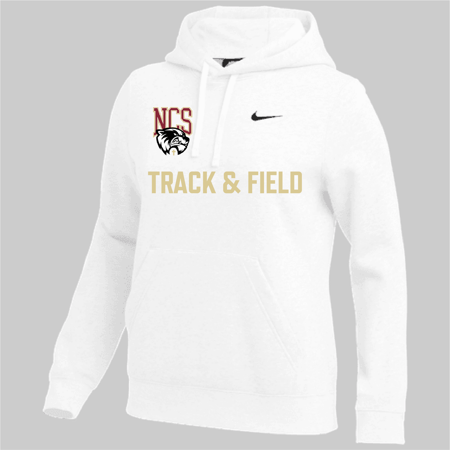 Nike Northlake Track & Field Women's Team Club Pullover Hoody - White Northlake Track and Field - Third Coast Soccer