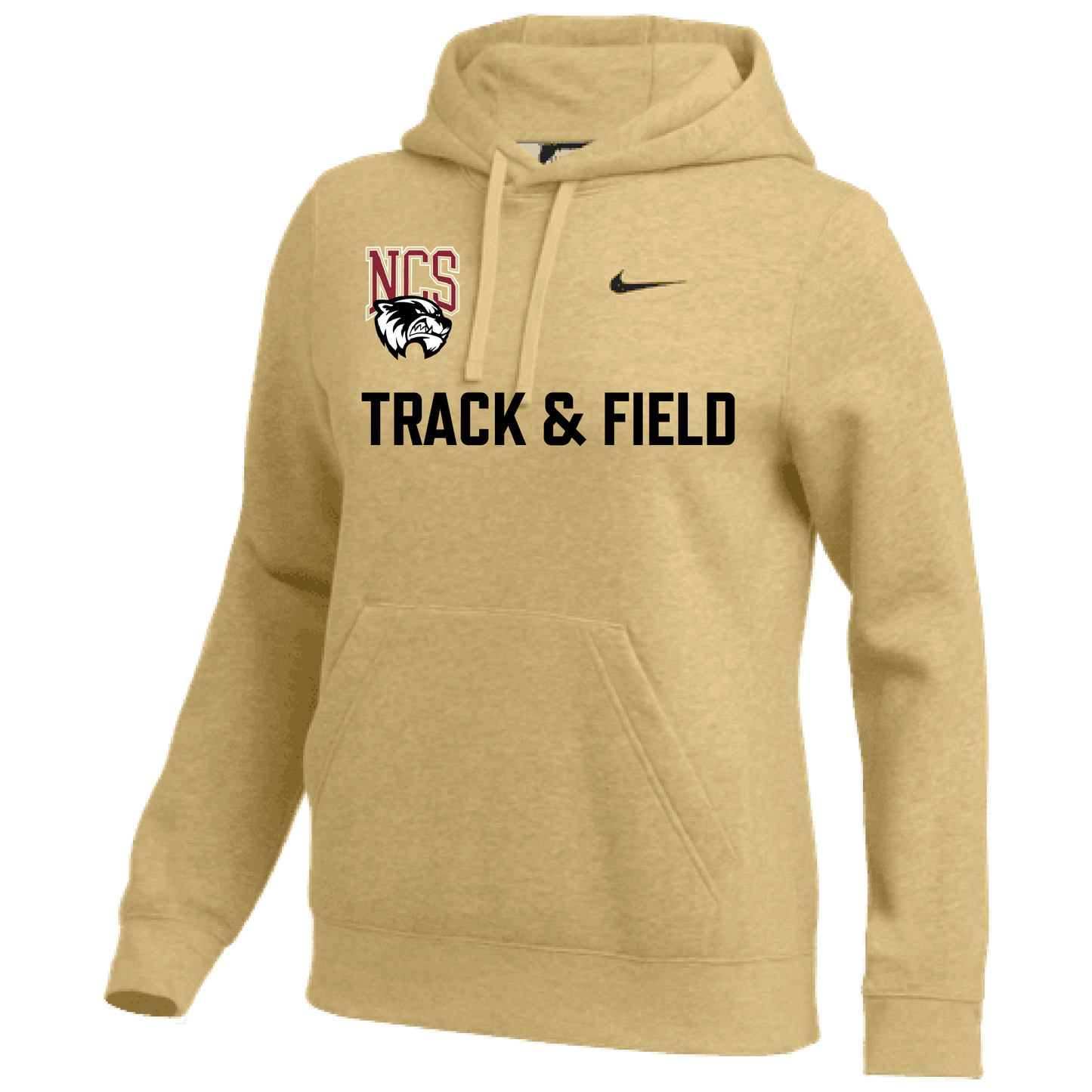 Nike Northlake Track & Field Women's Team Club Pullover Hoody - Vegas Gold Northlake Track and Field - Third Coast Soccer