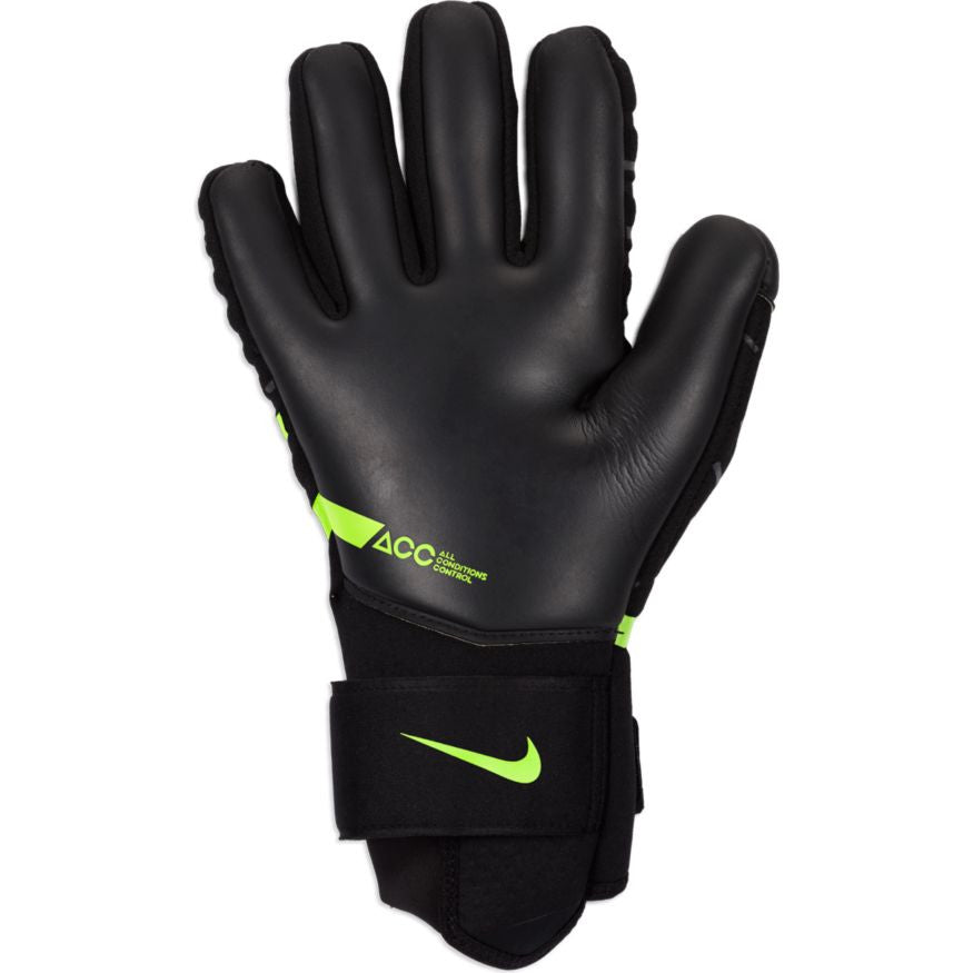 Nike Phantom Elite Goalkeeper Glove - Black/Volt Goalkeeper Black/Black/Volt Size 10 - Third Coast Soccer