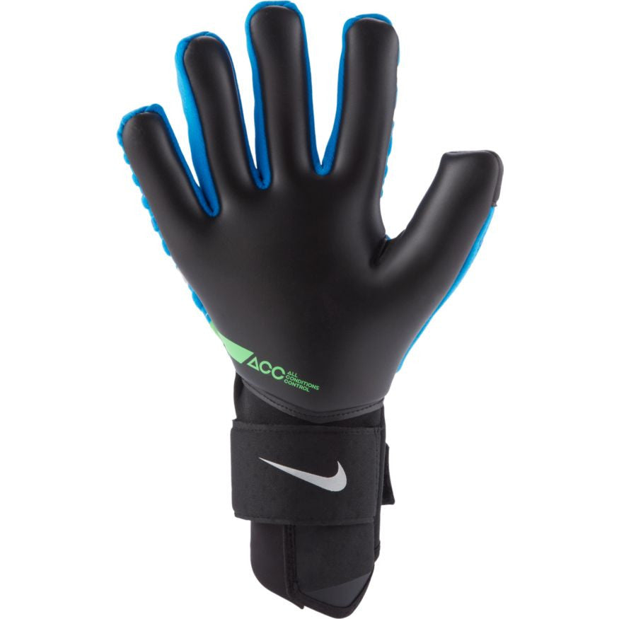 Nike Phantom Elite Goalkeeper Glove - Blue/Black/Silver Goalkeeper - Third Coast Soccer