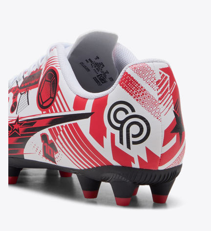 PUMA ULTRA CP LEGACY FG/AG JR - White/Red/Black Youth Footwear - Third Coast Soccer