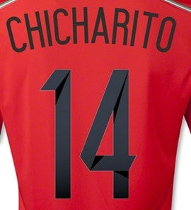 Mexico 2014/15 Name And Number Set Replica Hero Printing Home Dos Santos 10 - Third Coast Soccer