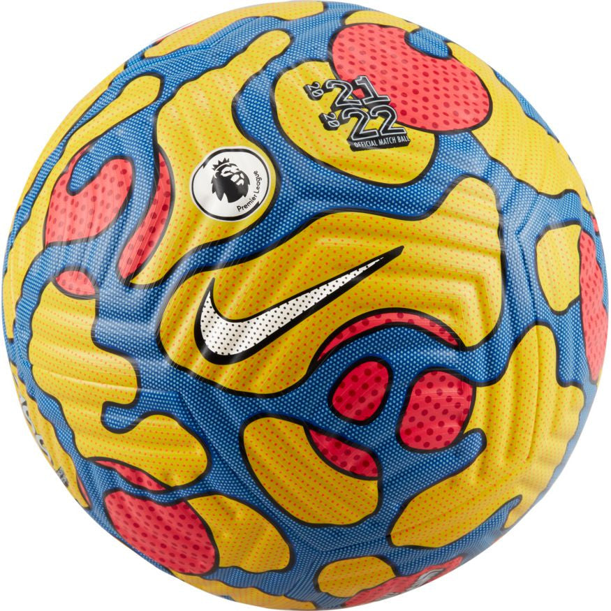 Nike Premier League Flight Ball - Yellow/Blue/Crimson/White Balls Size 5 Yellow/Blue/Laser Crimson/Whit - Third Coast Soccer