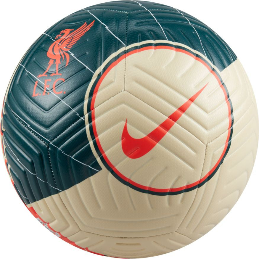 Nike Liverpool Fc Strike Ball - Fossil/Dark Teal/Bright Crimson Balls Size 5 Fossil/Dkteal/Bright Crimson - Third Coast Soccer