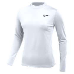 Nike Women's Pro Intertwist Top Training Wear White/Black Womens XSmall - Third Coast Soccer