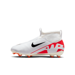 Nike Junior Zoom Mercurial Superfly 9 Academy FG - Crimson/White/Black Youth Firm Ground - Third Coast Soccer