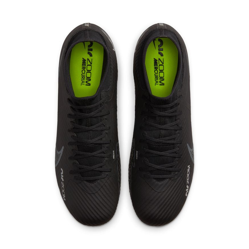 Nike Zoom Mercurial Superfly 9 Academy FG - Black/Smoke Grey/White/Volt Mens Footwear - Third Coast Soccer