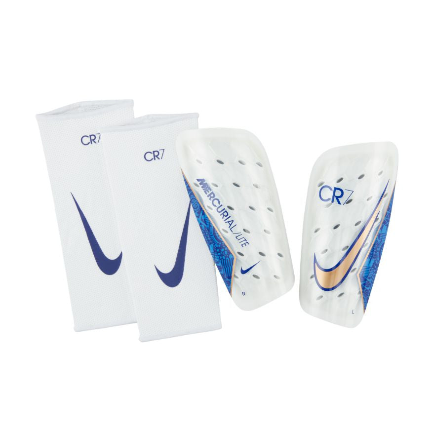Nike Cr7 Mercurial Lite Shinguard Adult Shinguards Small Clear/Concord/Metallic Copper - Third Coast Soccer