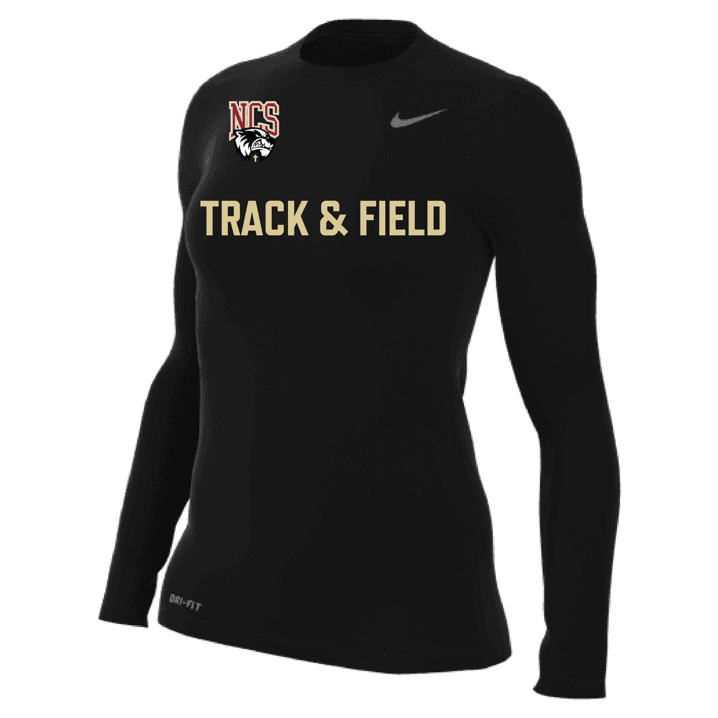 Nike Northlake Track & Field Women's Legend Long-Sleeve Shirt - Black Northlake Track and Field - Third Coast Soccer
