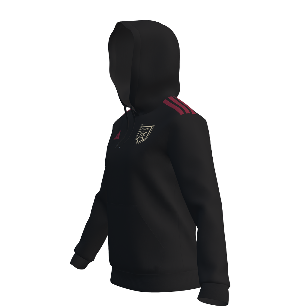 adidas Women's Custom Fire Entrada 26 Hoodie - Black Fire Custom 26 - Third Coast Soccer