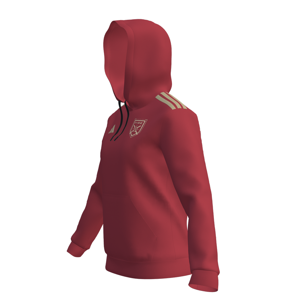 adidas Women's Custom Fire Entrada 26 Hoodie - Red Fire Custom 26 - Third Coast Soccer