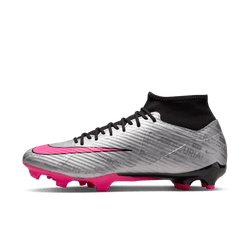 Nike Zoom Mercurial Superfly 9 Academy XXV - Metallic Silver/Hyper Pink/Black Men's Footwear Closeout - Third Coast Soccer