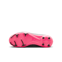 Nike Junior Zoom Mercurial Superfly 9 Pro Xxv FG - Metallic Silver/Hyper Pink Youth Firm Ground Youth 2.5 Metallic Silver/Hyper Pink/Vol - Third Coast Soccer