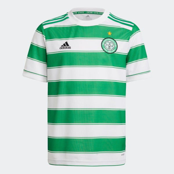 adidas Celtic Youth Home Jersey 21/22 Club Replica Youth Small White/Green - Third Coast Soccer