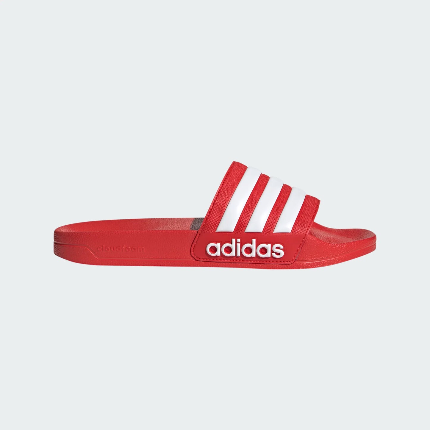 adidas Adilette Shower Slide - Red/White Mens Sandals - Third Coast Soccer