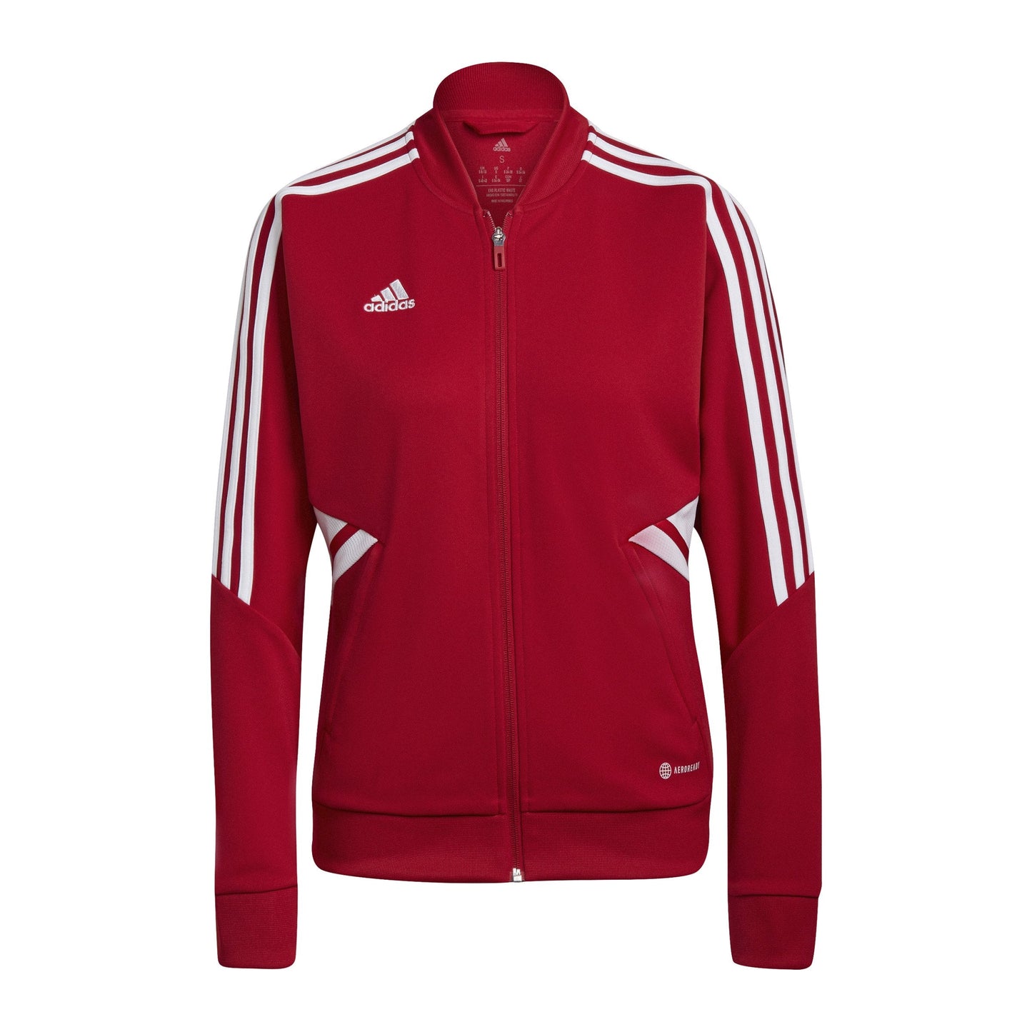 adidas Women's Condivo 22 Track Jacket - Red/White Jackets - Third Coast Soccer