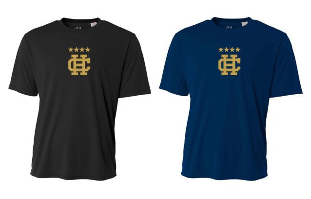 A4 Holy Cross Training Crew Top - Navy or Black Holy Cross 23 - Third Coast Soccer