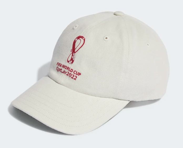 adidas Official World Cup Emblem Cap Hats Talc/Active Maroon - Third Coast Soccer