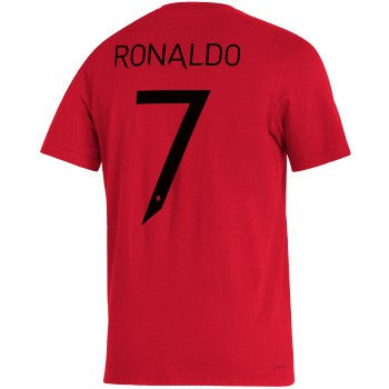 Adidas Manchester United Player Tee - Cr7 Club Replica Mens Medium Red/Black - Third Coast Soccer