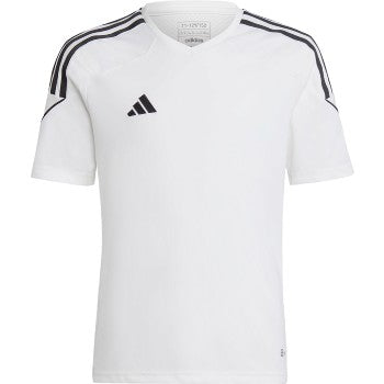 adidas Tiro 23 Training Jersey - White/Black Jerseys - Third Coast Soccer