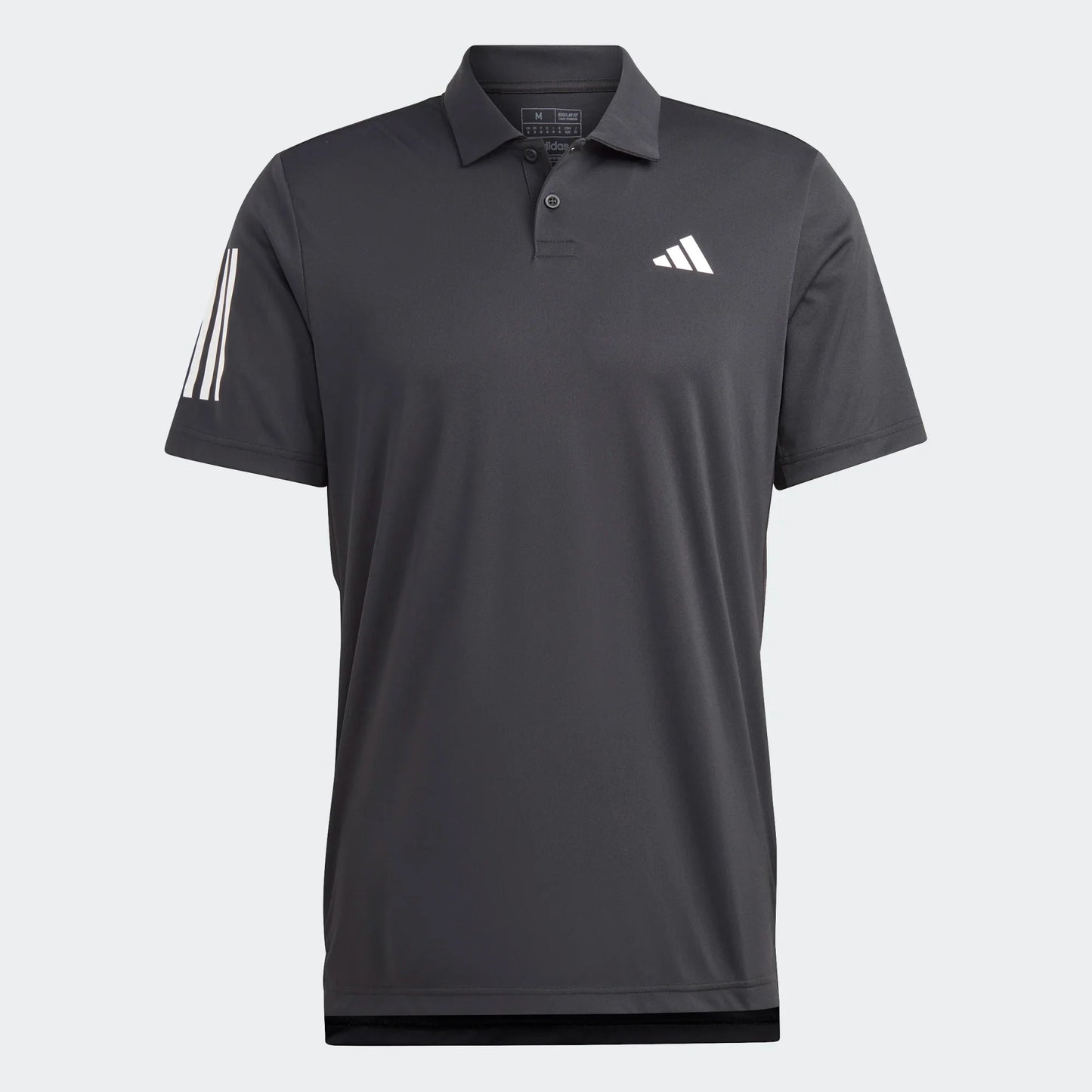 adidas Club 3-Stripe Polo - Black/White Polo - Third Coast Soccer