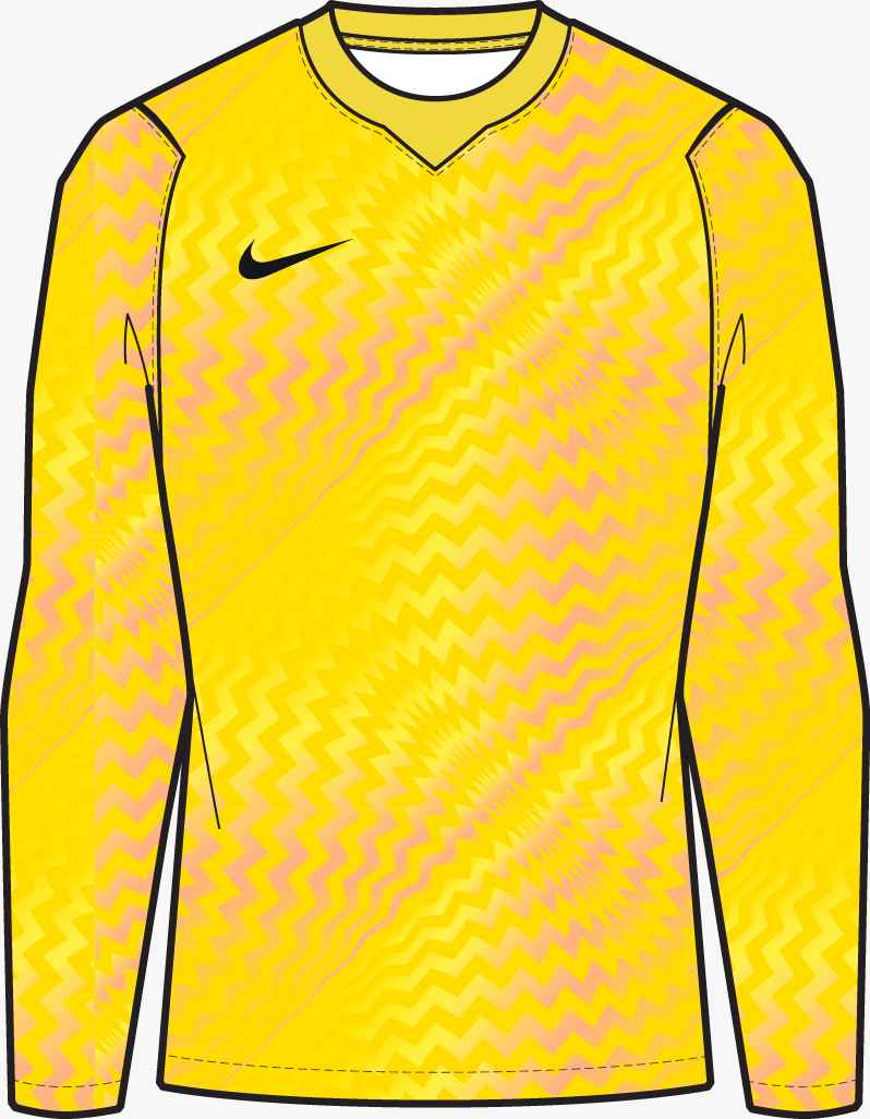 Nike Women's Dri-Fit Gardien VI LS Goalkeeper Jersey Goalkeeper Lightening/Black Womens Small - Third Coast Soccer