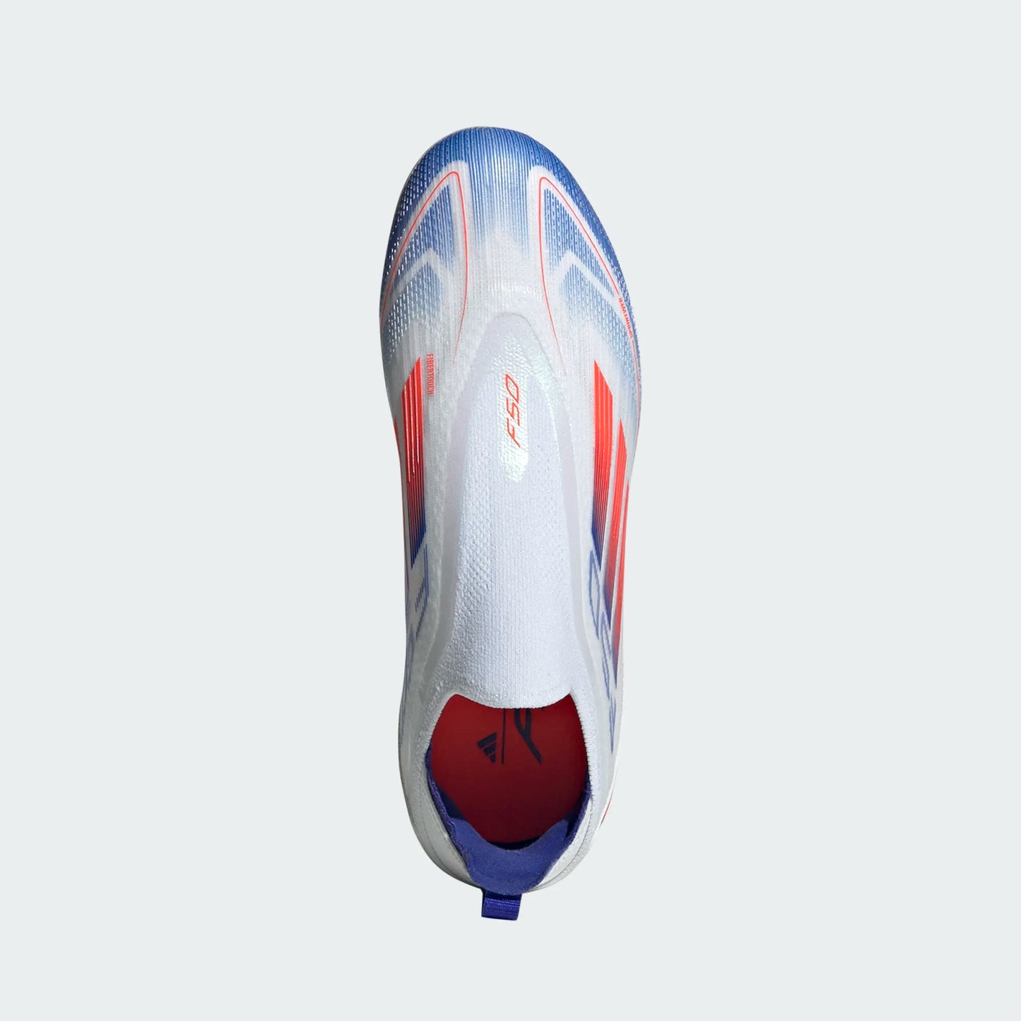 adidas Junior F50 Pro Laceless FG - White/Red/Blue Youth Footwear - Third Coast Soccer