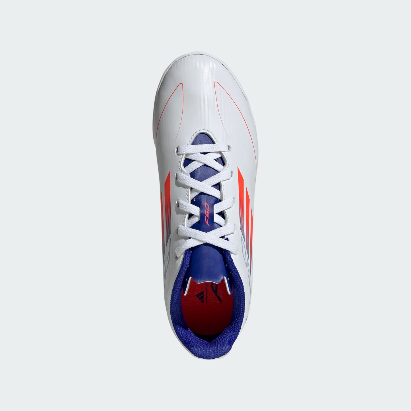 adidas Junior F50 Club Indoor - White/Red/Blue Youth Footwear - Third Coast Soccer