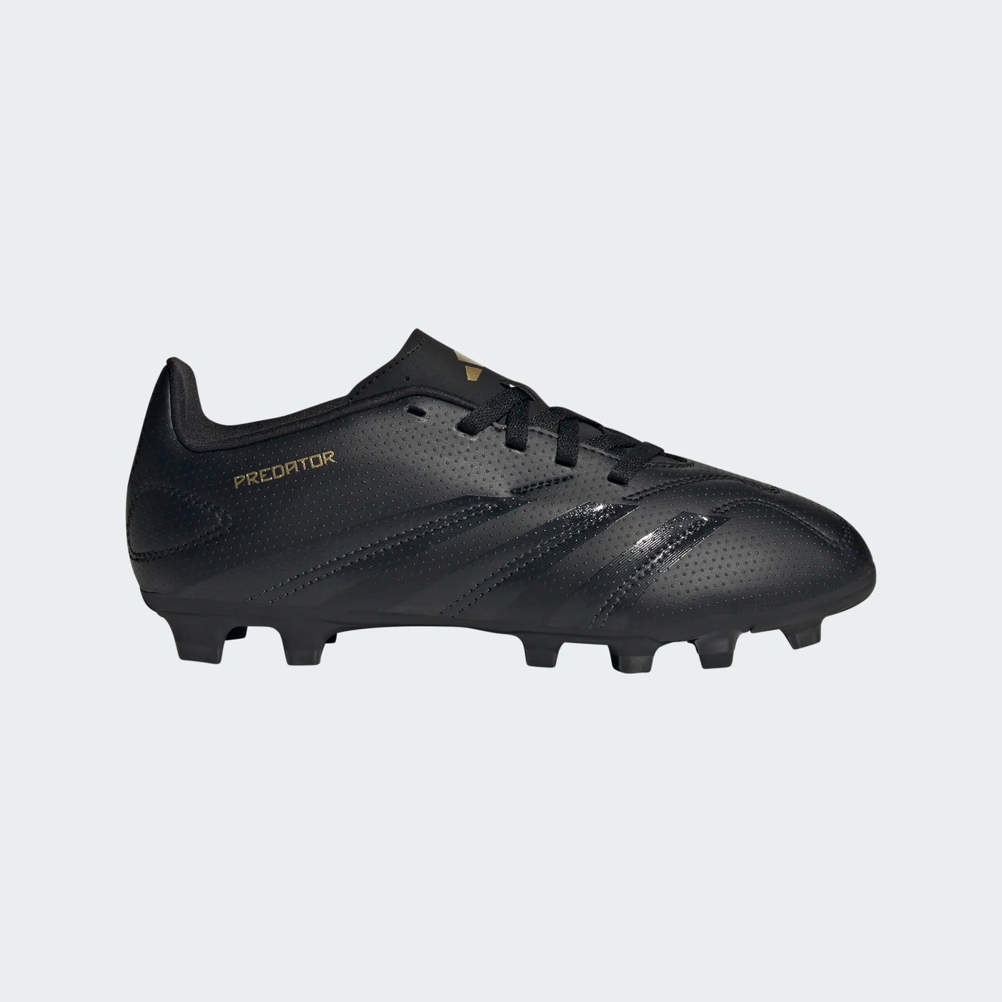 adidas Junior Predator Club FG - Black/Carbon/Gold Youth Footwear - Third Coast Soccer