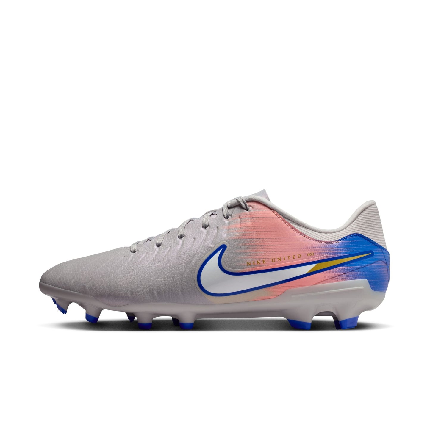 Nike United Tiempo Legend 10 Academy FG - Grey/Blue Men's Footwear - Third Coast Soccer