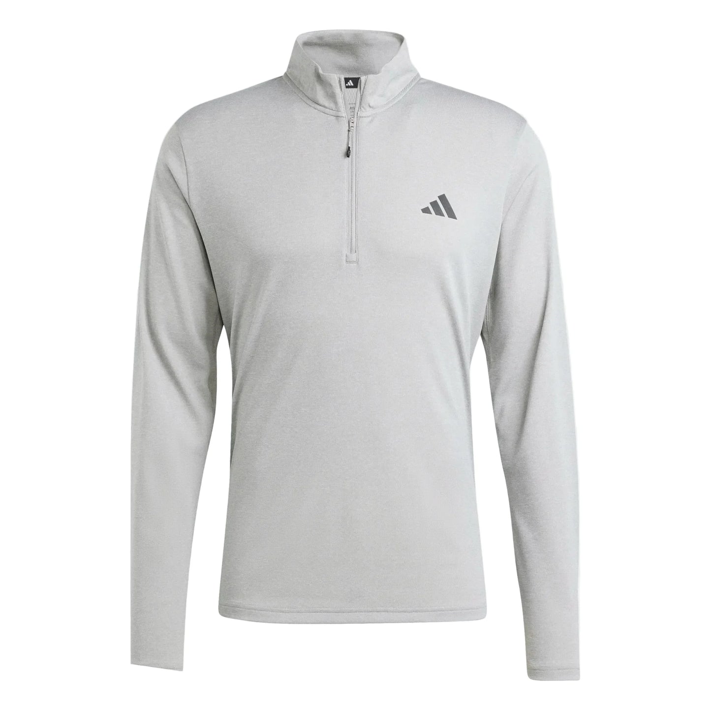 adidas Training Essentials LS 1/4 Zip Tee - Grey Training Wear - Third Coast Soccer