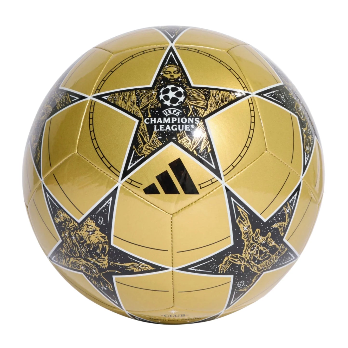 adidas UCL Club Ball - Gold/Black/White Balls - Third Coast Soccer