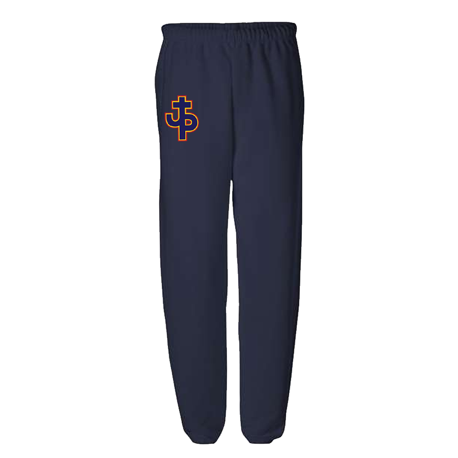 Pjp Mens Open Bottom Fleece Sweatpants Pope John Paul Mens Small Navy - Third Coast Soccer