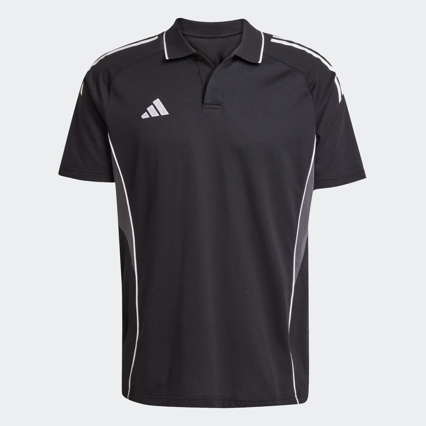 adidas Tiro 25 Competition Polo - Black/Grey Polos - Third Coast Soccer