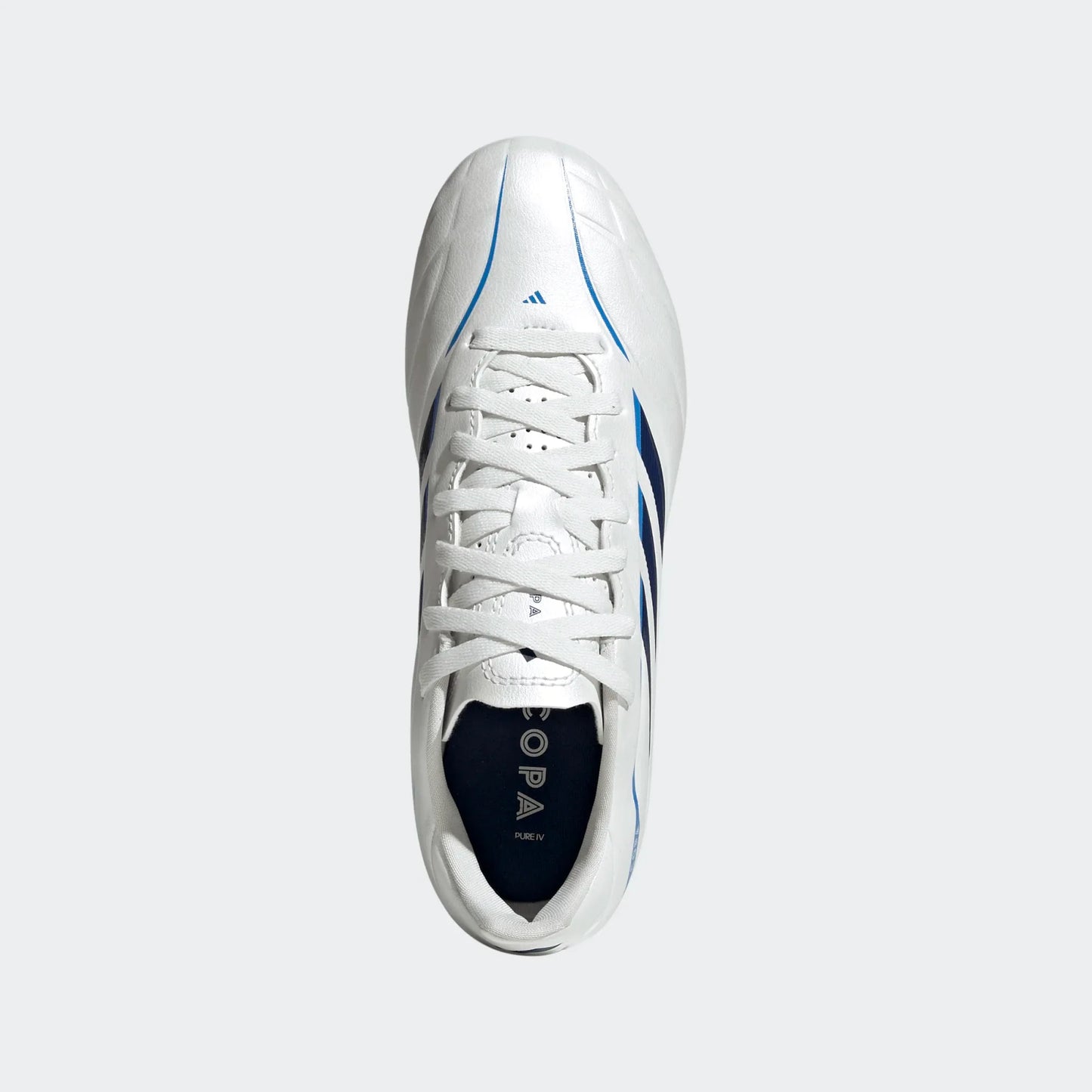 adidas Copa Pure IV Club FG/MG Jr - White/Metallic/Blue