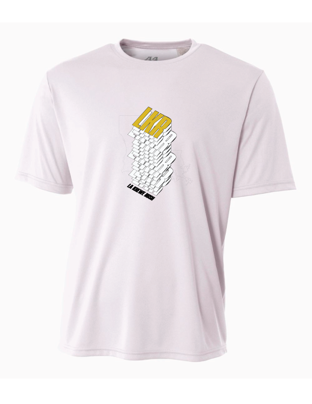 A4 La Krewe-Rush Short-Sleeve Shirt Stack - Black, Silver Or White LA Krewe Rush White Small - Third Coast Soccer