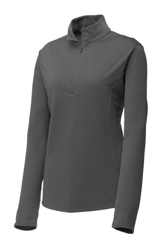 Sport-Tek Women's Posi Charge Competitor Quarter-Zip Pullover Training Wear Iron Grey Womens Xsmall - Third Coast Soccer