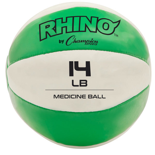 Champion Rhino Leather Medicine Ball - 14 LB