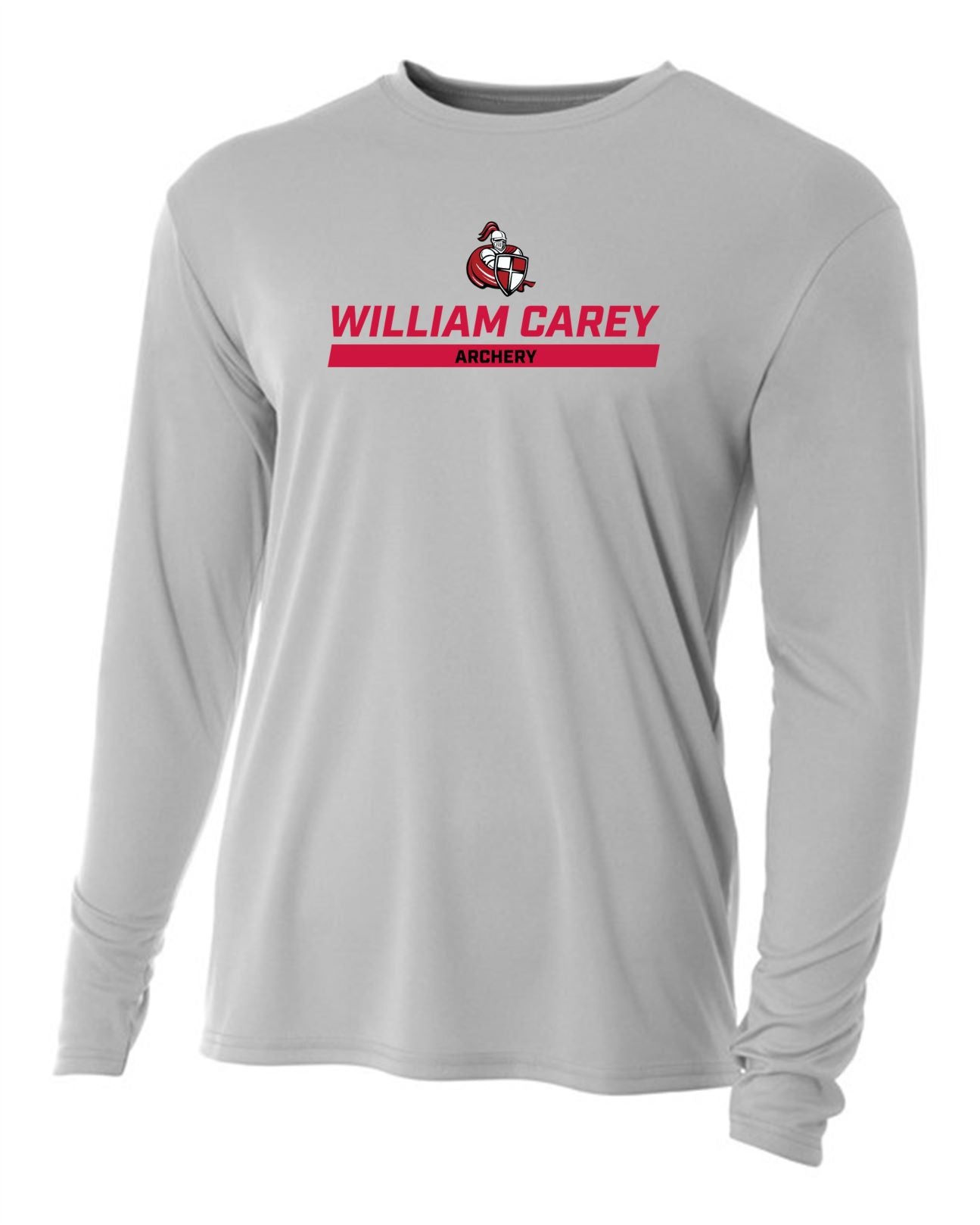 WCU Archery Youth Long-Sleeve Performance Shirt WCU Archery Silver Wc W/Crusader - Third Coast Soccer