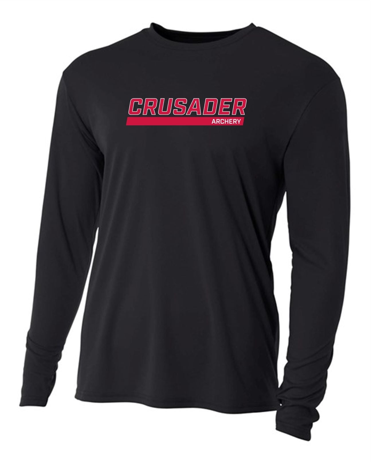 WCU Archery Men's Long-Sleeve Performance Shirt WCU Archery Black Crusader - Third Coast Soccer