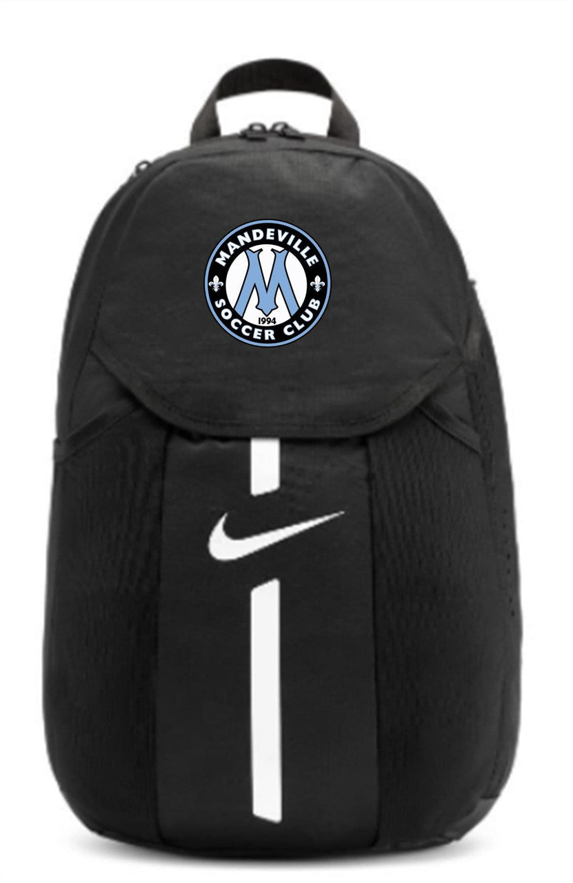 Nike MSC Academy Team Backpack Mandeville Soccer Club 22-24 Black/White - Third Coast Soccer