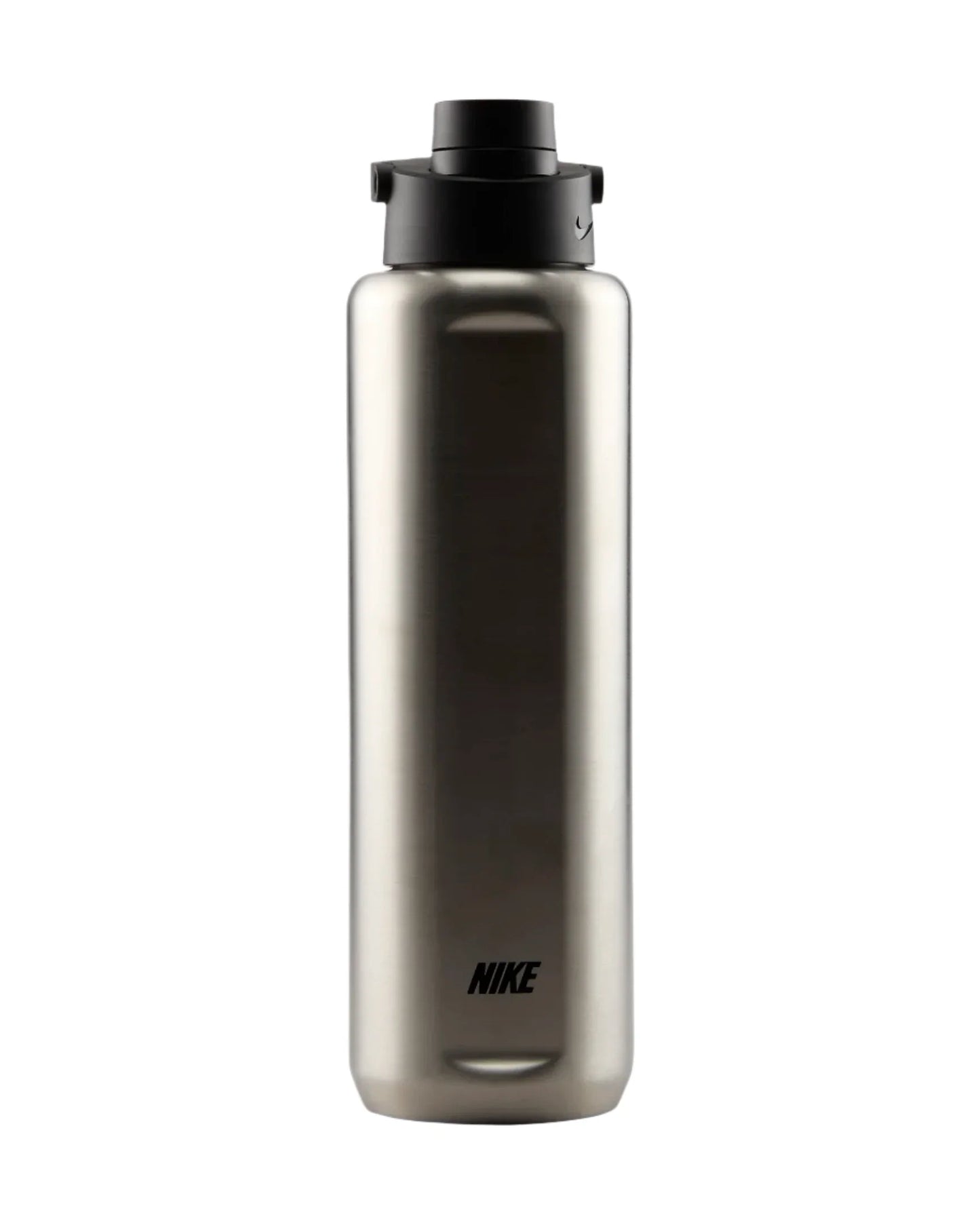 Nike SS Recharge Chug 32 Oz - Brushed Stainless Steel/Black Drinkware - Third Coast Soccer