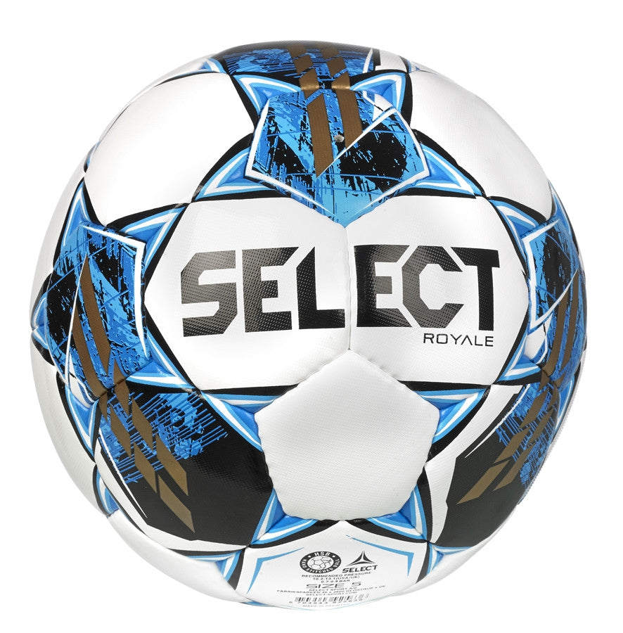 Select Royale NFHS V22 - White/Blue Balls White/Royal Size 5 - Third Coast Soccer