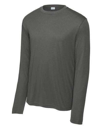 Sport-Tek Long Sleeve PosiCharge Competitor Tee T-Shirts Iron Grey Mens Small - Third Coast Soccer